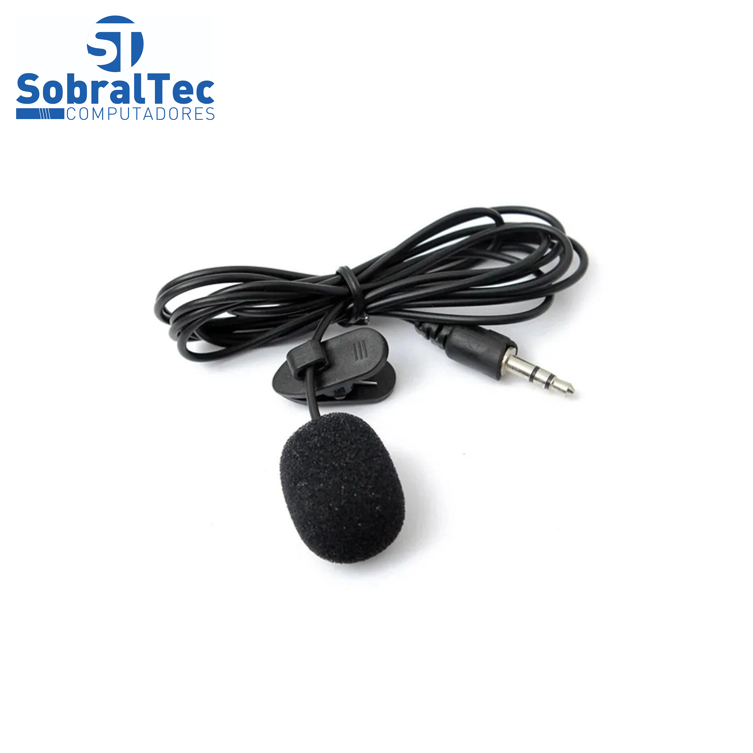 Microfone Lapela Lavalier Profissional JH 043 3.5mm P2 Aux